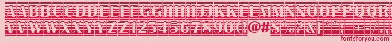 AAlbionictitulcmgrd Font – Red Fonts on Pink Background