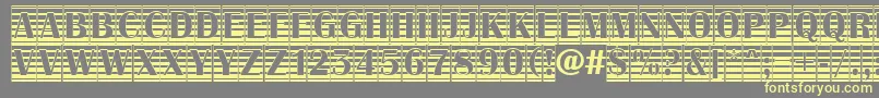 AAlbionictitulcmgrd Font – Yellow Fonts on Gray Background