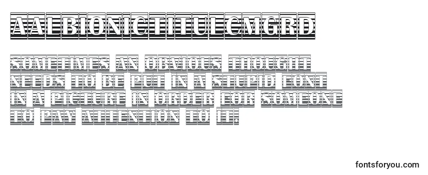 AAlbionictitulcmgrd Font