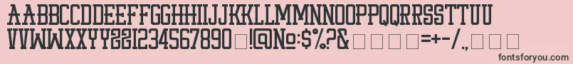 StayPunx-Schriftart – Schwarze Schriften auf rosa Hintergrund