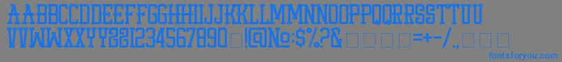 StayPunx-Schriftart – Blaue Schriften auf grauem Hintergrund