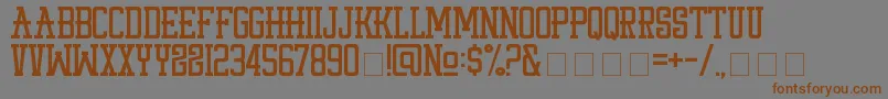 Fonte StayPunx – fontes marrons em um fundo cinza