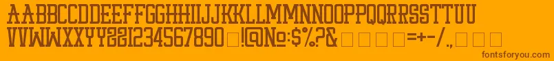 StayPunx Font – Brown Fonts on Orange Background