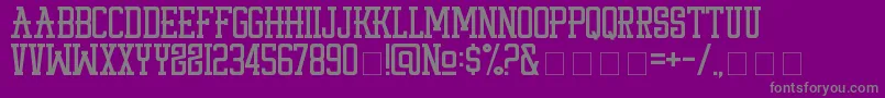 StayPunx-Schriftart – Graue Schriften auf violettem Hintergrund