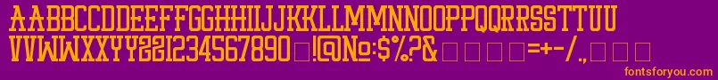 StayPunx Font – Orange Fonts on Purple Background