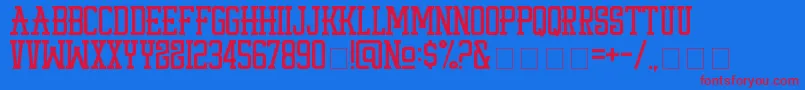 StayPunx Font – Red Fonts on Blue Background
