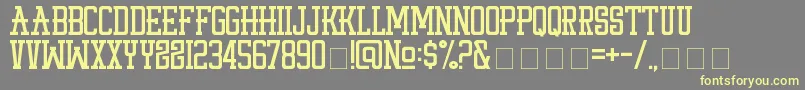 StayPunx Font – Yellow Fonts on Gray Background