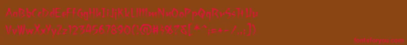 fuente Ragingredlotusbb – Fuentes Rojas Sobre Fondo Marrón