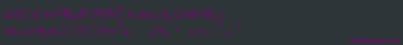 JanoEtch Font – Purple Fonts on Black Background