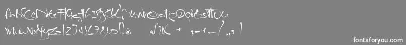 JanoEtch Font – White Fonts on Gray Background
