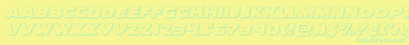 More about Soloist3D Font Soloist3D Font – Green Fonts on Yellow Background