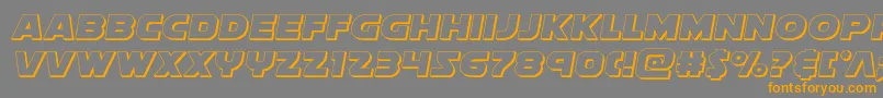 Soloist3D Font – Orange Fonts on Gray Background
