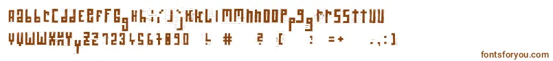 RawstreetwallGrid Font – Brown Fonts on White Background