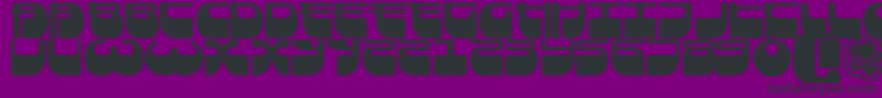 Frigate Font – Black Fonts on Purple Background