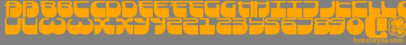 Frigate Font – Orange Fonts on Gray Background