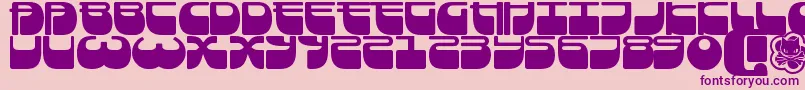 Frigate Font – Purple Fonts on Pink Background