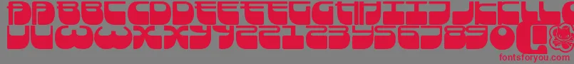 Frigate Font – Red Fonts on Gray Background