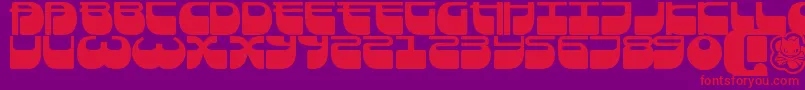 Frigate Font – Red Fonts on Purple Background
