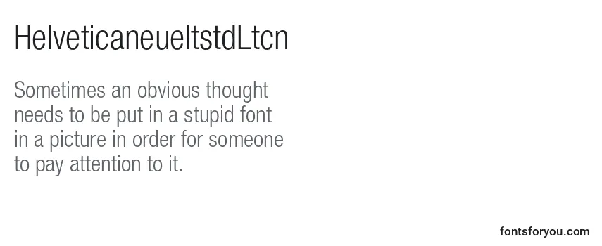 Обзор шрифта HelveticaneueltstdLtcn