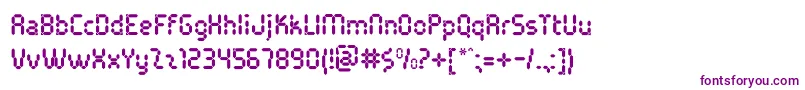 PocketCalcuatlorOt Font – Purple Fonts on White Background