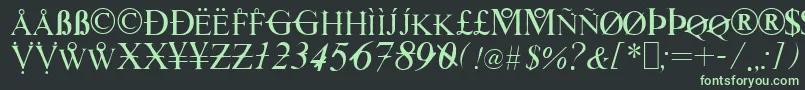 TimesHackers Font – Green Fonts on Black Background