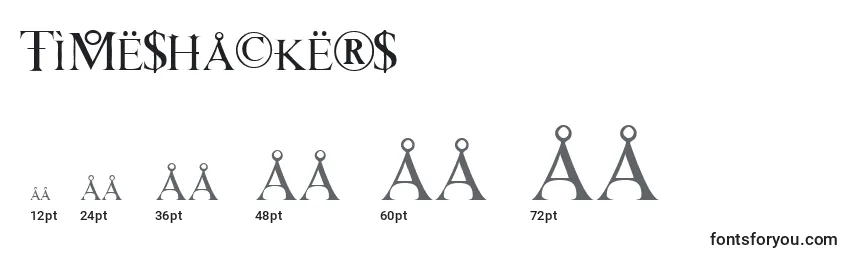 Размеры шрифта TimesHackers