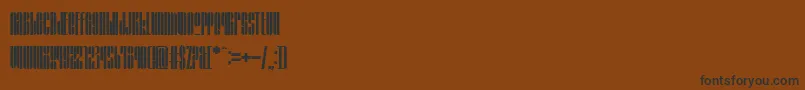 GrafikaType4 Font – Black Fonts on Brown Background