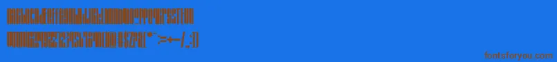 Шрифт GrafikaType4 – коричневые шрифты на синем фоне