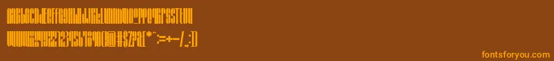 Шрифт GrafikaType4 – оранжевые шрифты на коричневом фоне