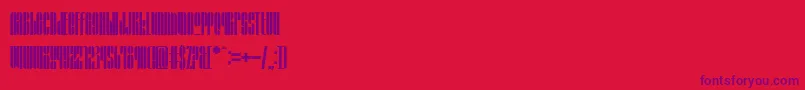 Police GrafikaType4 – polices violettes sur fond rouge