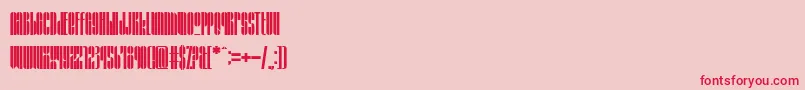 GrafikaType4 Font – Red Fonts on Pink Background