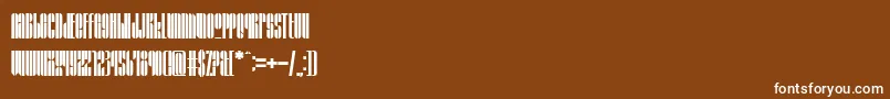 Шрифт GrafikaType4 – белые шрифты на коричневом фоне