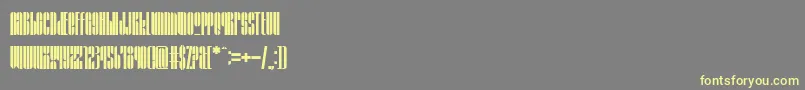GrafikaType4 Font – Yellow Fonts on Gray Background