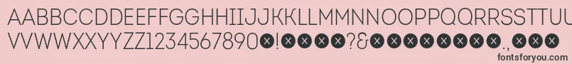 IntroCondLightFree Font – Black Fonts on Pink Background