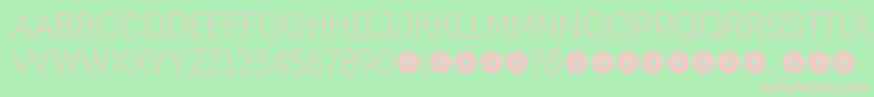 IntroCondLightFree Font – Pink Fonts on Green Background