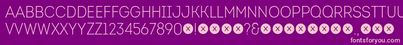 IntroCondLightFree Font – Pink Fonts on Purple Background