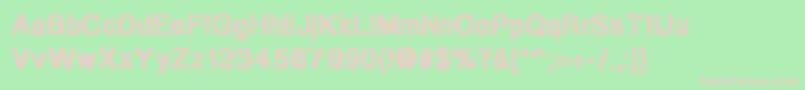 Degrading Font – Pink Fonts on Green Background