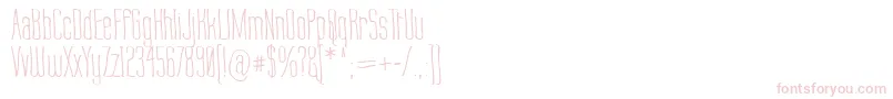 LabtopWarp1-Schriftart – Rosa Schriften auf weißem Hintergrund