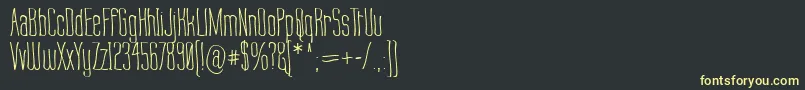 Шрифт LabtopWarp1 – жёлтые шрифты на чёрном фоне