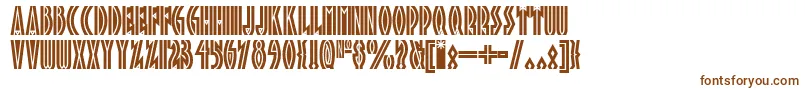 Tropicananf Font – Brown Fonts on White Background