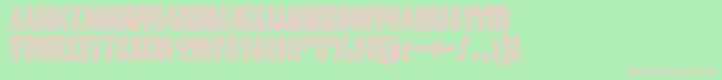 Шрифт Tropicananf – розовые шрифты на зелёном фоне
