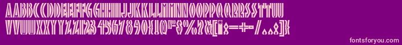 Tropicananf Font – Pink Fonts on Purple Background