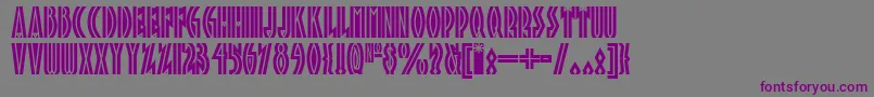 Tropicananf Font – Purple Fonts on Gray Background