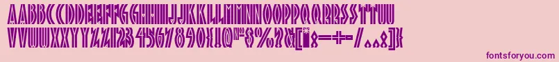 Tropicananf Font – Purple Fonts on Pink Background