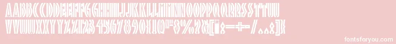 Tropicananf Font – White Fonts on Pink Background