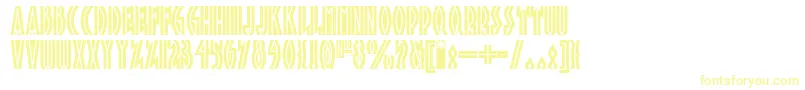 Шрифт Tropicananf – жёлтые шрифты