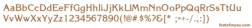 StevensLight Font – Brown Fonts on White Background