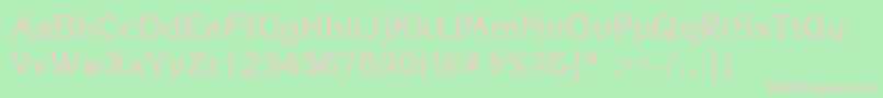 StevensLight Font – Pink Fonts on Green Background