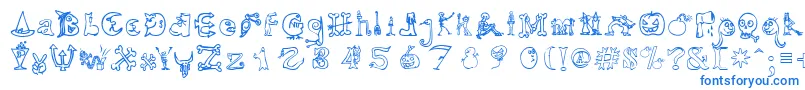 HalloweenUnregistered Font – Blue Fonts