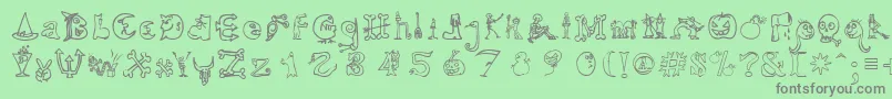 Más sobre la fuente HalloweenUnregistered fuente HalloweenUnregistered – Fuentes Grises Sobre Fondo Verde